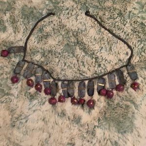 Vintage 90s Chunky Distressed Statement Necklace